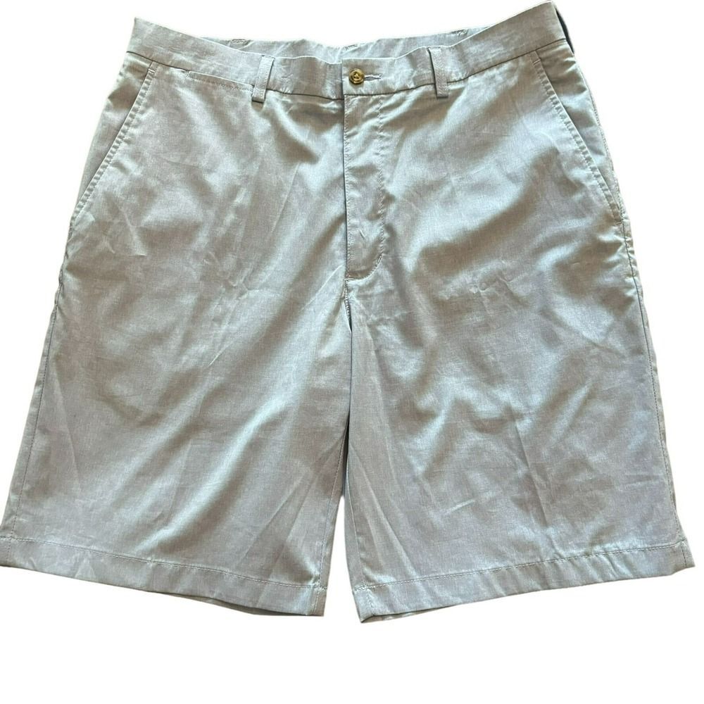 Golf Shorts Men 34 PGA Tour Microfiber Flat Front Slash Pockets Lightweight Stre